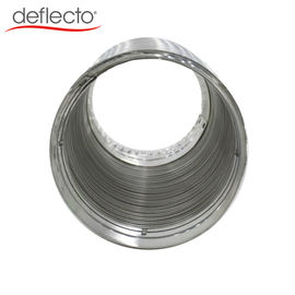 Semi Rigid Flexible Aluminum Duct / Aluminum AC Duct With Galvanized Steel Collar