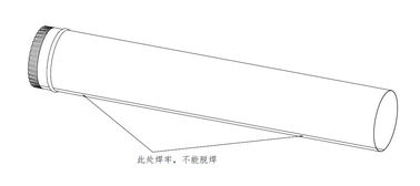 Galvanized Steel Rigid Air Duct Air Cooling / Air Heating Length Customized