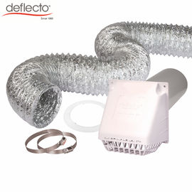 4'' 100mm Air Vent Kit / Flexible Aluminum Foil Duct For Ventilation