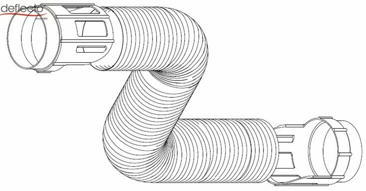 4 Inch Semi Rigid Aluminum Duct Air Conditioning Venting Set With Connector